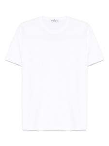 Футболка с вышитым логотипом Stone Island Junior, белый