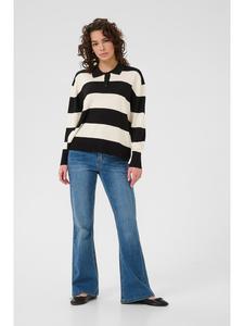 Kaffe Рубашка поло кремового/черного цвета