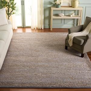 SAFAVIEH, 244 x 305 см, Ковер - коллекция Natural Fiber - большой - Grey, ручной работы из джута, идеально для гостиной, спальни, столовой (NF954F)
