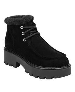 Женские ботильоны Percy на шнуровке Marc Fisher LTD, Black Suede