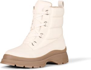 Женские пуховые ботинки Amazon Essentials на шнуровке, Ivory