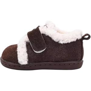 Термоустойчивые противоскользящие низкие кеды для детей от 3 до 7 лет QINUOSHU, коричневый