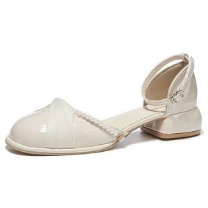 Туфли Mary Jane на массивном каблуке Medd, Apricot