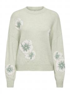 Свитер 'JDYFloris' в изумрудном, пастельно-зеленом цвете