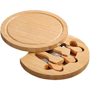 Сырная доска с трехчастным набором для сыра Kesper, Natur