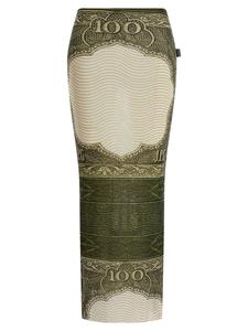 Юбка «Переиздание - Зеленая картушь» Jean Paul Gaultier, мультиколор