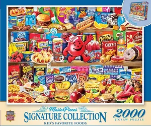 Коллекция Signature — пазл из 2000 деталей с любимыми детскими блюдами Masterpieces Puzzles, multicolor