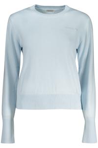 Женский джемпер Guess Jeans с круглым вырезом и логотипом, голубой