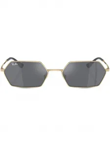 Солнцезащитные очки Yevi Bio-Based в геометричной оправе Ray-Ban, золотой