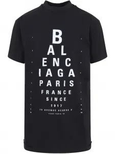 Футболка с логотипом BALENCIAGA, черный
