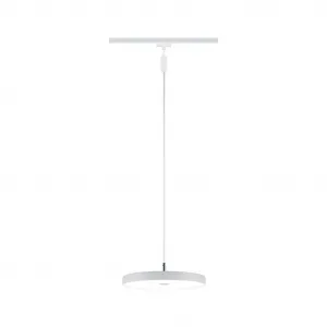 Светильники системы рельса URail Подвесной Hildor 850 лм 15 Вт 4000K 230 В матовый хром с 3-ступенчатым диммированием Paulmann, белый