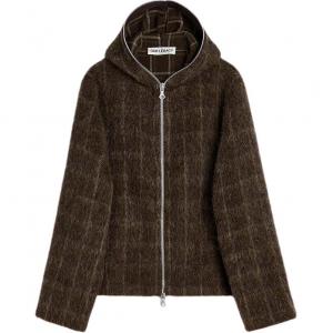 Топ Checked Hooded Jacket OUR LEGACY, темно-коричневый