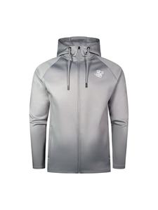 Толстовка с капюшоном на молнии SikSilk Poly, серый