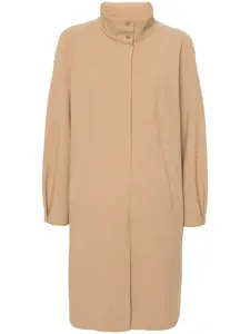 Однобортное пальто миди Herno, нейтральный