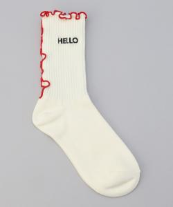 Ребристые носки Mellow с вышитым логотипом, подобранные по цвету Coen, цвет Natural