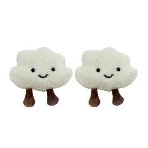Мягкая подвеска в виде милого облака с мультяшным принтом, высота 8 см CHUNTUSHU