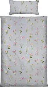 Постельное белье , светло-серое, 1x 155x220 см + 1x 40x80 см Erwin Müller