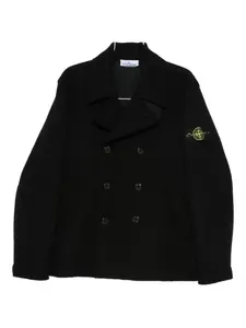 Бушлат с боковыми карманами Stone Island, черный