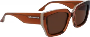 Женские прямоугольные солнцезащитные очки KARL LAGERFELD KL6143S, Light Brown