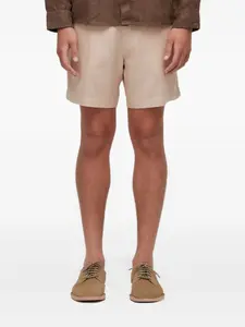 Льняные шорты-бермуды Osklen, бежевый