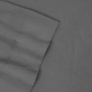Набор антимикробного мятой простыни премиум-качества Sweet Home Collection с наволочками, серый