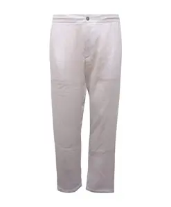 Льняные брюки на шнуровке Alpha Studio, белый