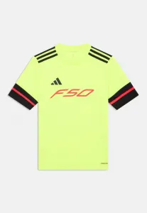 Детская спортивная футболка унисекс Adidas Performance, Team Solar Yellow/Black/Lucid Red