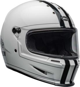 Шлем BELL Moto Eliminator Black XS, Gloss Steve Mcqueen White