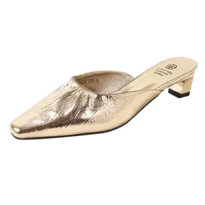 Женские сандалии с защитным носком, устойчивые к истиранию и скольжению GUDIANFENGDU, Silver