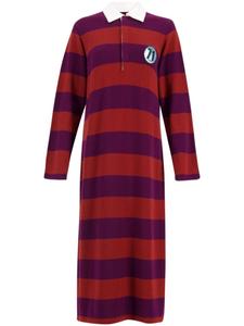 PAULA платье с воротником поло и нашивкой, фиолетовый