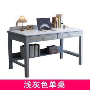 Стол компьютерный 140x55x75 см Shukeyijia Nordic, массив дерева, простой, для спальни и кабинета, письменный, для школьников и офиса, цвет BMW Gray