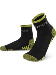 Normani 3 пары коротких функциональных носков с махровой подошвой черно-желтого цвета