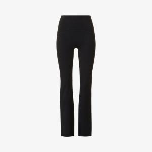 Леггинсы Booty Boost с расклешенными штанинами и высокой посадкой из эластичной ткани Spanx Active, черный