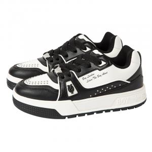 Boy London Дышащие низкие повседневные туфли унисекс черного цвета