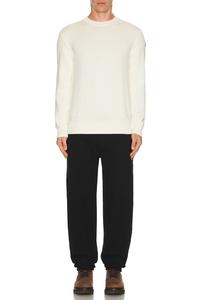 Crew Neck Свитер Moncler, Silk White