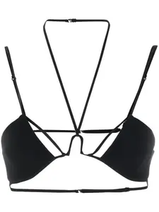 Топ с вырезом халтер Nensi Dojaka, черный