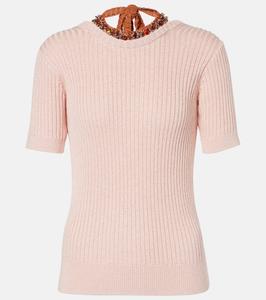Вышитый свитер Dries Van Noten, Light Rose