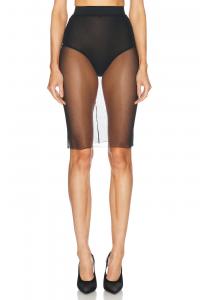 Юбка из тонкой сетки Alex Perry, черный