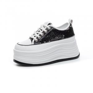 Дышащие низкие повседневные туфли для женщин The mystery of glamour, Black