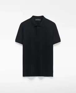 Мужская футболка из органического пике Adolfo Dominguez, черный