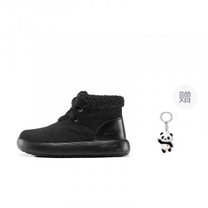 Арктик фит хорайзон термостойкие противоударные утепленные короткие снежные ботинки с эффектом увеличения роста women's black Skechers, черный+Giveaway (Panda Charm)