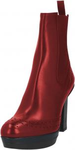 Женские ботильоны FOWT на платформе с круглым носком и высокой массивной подошвой, эластичные голенища, модные осенне-зимние ботинки, размер 4-16 US, Red