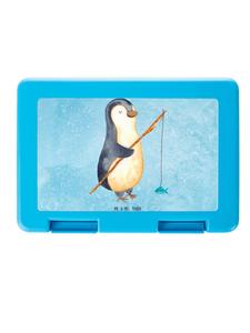 Mr. & Mrs. Panda Ланч-бокс Penguin Angler без слов, ледяного синего цвета