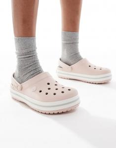 Сабо Crocs Crocband натурального цвета