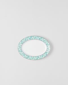 Маленькое сервировочное блюдо из фарфора - Венский зеленый Prada, зеленый