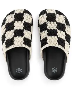 Детские кроксы Bolinas с вязаным верхом для девочек The Sak, черный