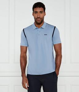 Футболка поло мужская Boss Green с контрастными лентами, синий