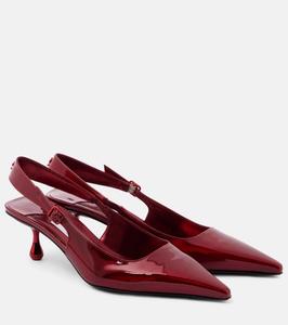 Туфли-лодочки Amel 50 из лакированной кожи с открытой пяткой Jimmy Choo, Ruby Red