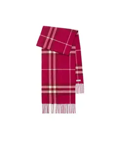 Клетчатый кашемировый шарф Burberry, розовый