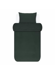 Постельное белье Valka из льна в цвете Deep Green Essenza, 135x200 см (80x80 см)